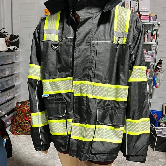 NWT Pyramex RPB3511XL Type O Class 1 Reflective Safety Parka - HI-VIS WORK WEAR - Picture 1 of 5
